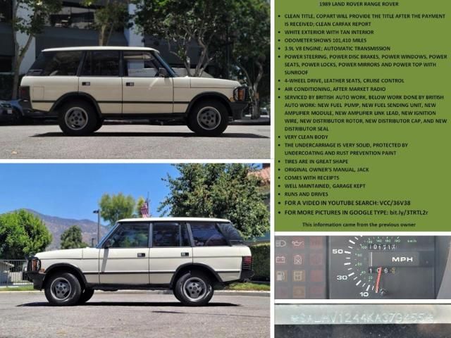 1989 Land Rover Range Rover