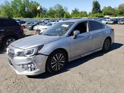 Salvage cars for sale at Portland, OR auction: 2018 Subaru Legacy 2.5I Premium