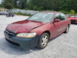 Salvage cars for sale from Copart Fairburn, GA: 2001 Honda Accord EX