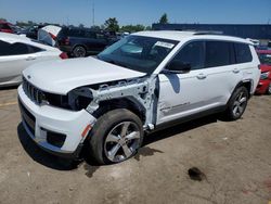 Salvage cars for sale at Woodhaven, MI auction: 2021 Jeep Grand Cherokee L Limited