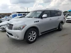 Salvage cars for sale at Grand Prairie, TX auction: 2014 Infiniti QX80