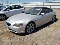 Vehiculos salvage en venta de Copart Elgin, IL: 2005 BMW 645 CI Automatic