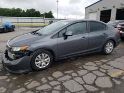 Honda Civic salvage cars for sale: 2012 Honda Civic LX