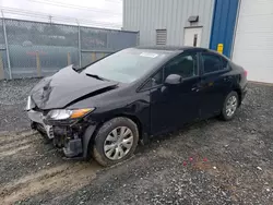 Salvage cars for sale at Elmsdale, NS auction: 2012 Honda Civic LX