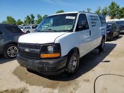 Salvage trucks for sale at Bridgeton, MO auction: 2017 Chevrolet Express G2500