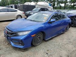 Salvage cars for sale at Hampton, VA auction: 2020 Honda Civic SI