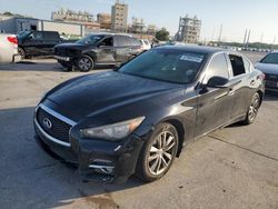 Salvage cars for sale from Copart New Orleans, LA: 2016 Infiniti Q50 Premium