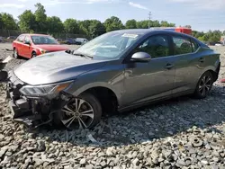 Salvage cars for sale at Waldorf, MD auction: 2020 Nissan Sentra SV