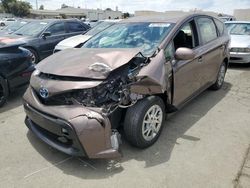 Salvage cars for sale at Martinez, CA auction: 2015 Toyota Prius V