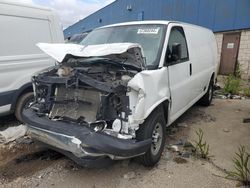 Salvage cars for sale from Copart Woodhaven, MI: 2017 GMC Savana G3500