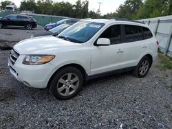 Salvage cars for sale at Riverview, FL auction: 2007 Hyundai Santa FE SE