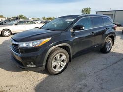 Toyota Highlander Hybrid Limited salvage cars for sale: 2015 Toyota Highlander Hybrid Limited