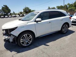 Acura mdx salvage cars for sale: 2017 Acura MDX Advance