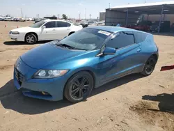 Salvage cars for sale at Brighton, CO auction: 2012 Honda CR-Z EX