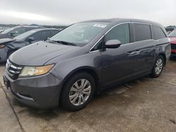 Salvage cars for sale at Grand Prairie, TX auction: 2014 Honda Odyssey EXL