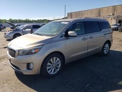 Buy Salvage Cars For Sale now at auction: 2015 KIA Sedona EX