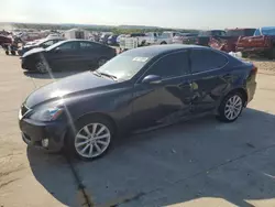 Salvage cars for sale at Grand Prairie, TX auction: 2009 Lexus IS 250