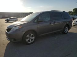 Salvage cars for sale at Wilmer, TX auction: 2017 Toyota Sienna LE