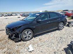 Salvage cars for sale at Magna, UT auction: 2017 Hyundai Sonata Hybrid