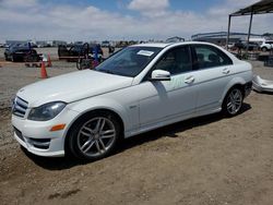 Salvage cars for sale from Copart San Diego, CA: 2012 Mercedes-Benz C 250