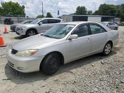 Carros salvage a la venta en subasta: 2002 Toyota Camry LE