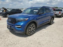 Salvage cars for sale at Houston, TX auction: 2020 Ford Explorer ST