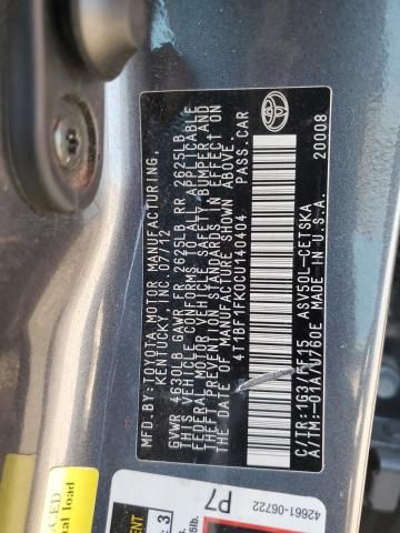 2012 Toyota Camry Base