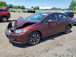 Honda salvage cars for sale: 2014 Honda Civic EX