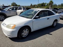 Salvage cars for sale from Copart San Martin, CA: 2001 Honda Civic DX
