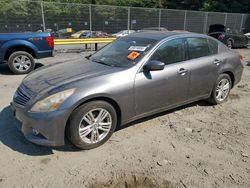 Salvage cars for sale at Waldorf, MD auction: 2011 Infiniti G25