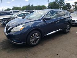 Salvage cars for sale at Denver, CO auction: 2016 Nissan Murano S