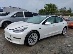 Carros salvage para piezas a la venta en subasta: 2022 Tesla Model 3