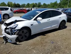 Tesla Model 3 salvage cars for sale: 2022 Tesla Model 3