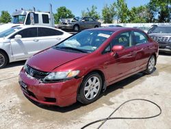 Salvage cars for sale at Bridgeton, MO auction: 2010 Honda Civic LX