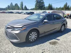 Salvage cars for sale at Graham, WA auction: 2022 Toyota Camry LE