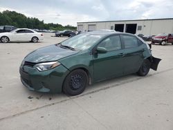 Salvage cars for sale from Copart Gaston, SC: 2015 Toyota Corolla L