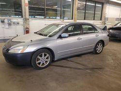 Salvage cars for sale at Wheeling, IL auction: 2003 Honda Accord EX