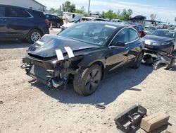 Salvage cars for sale at Pekin, IL auction: 2020 Tesla Model 3