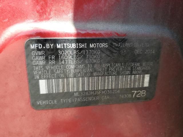 2015 Mitsubishi Mirage DE