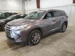 Clean Title Cars for sale at auction: 2017 Toyota Highlander SE