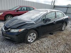 Salvage cars for sale at auction: 2013 Honda Civic LX