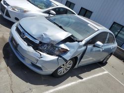 Salvage cars for sale at Vallejo, CA auction: 2012 Honda Civic EX