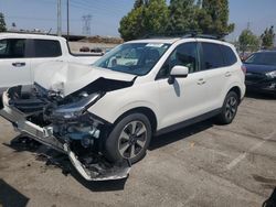 Salvage cars for sale from Copart Rancho Cucamonga, CA: 2017 Subaru Forester 2.5I Limited