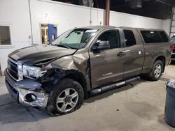 Salvage cars for sale from Copart Blaine, MN: 2010 Toyota Tundra Double Cab SR5