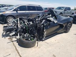 Salvage cars for sale at Grand Prairie, TX auction: 2021 Chevrolet Corvette Stingray 2LT