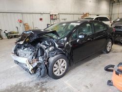 Honda salvage cars for sale: 2012 Honda Civic LX