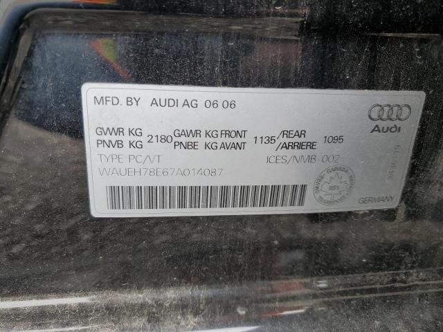 2007 Audi A4 S-LINE 3.2 Quattro