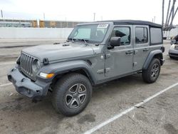 Jeep salvage cars for sale: 2019 Jeep Wrangler Unlimited Sport