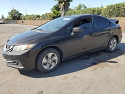 Salvage cars for sale at San Martin, CA auction: 2014 Honda Civic LX