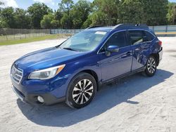 Salvage cars for sale at Fort Pierce, FL auction: 2017 Subaru Outback 2.5I Limited